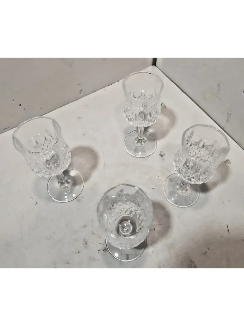 Vintage Cristal D'Arques Longchamps Cordial/Liqueur Glasses Set of 4 Crystal